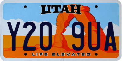 UT license plate Y209UA