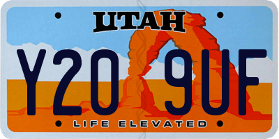 UT license plate Y209UF