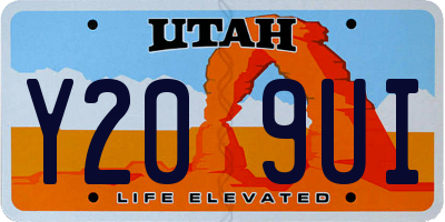 UT license plate Y209UI