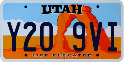 UT license plate Y209VI