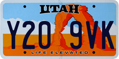 UT license plate Y209VK