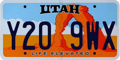 UT license plate Y209WX