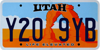 UT license plate Y209YB