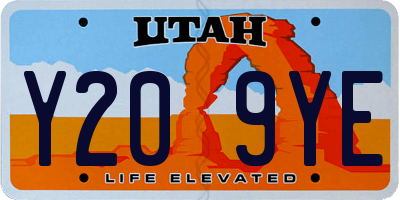 UT license plate Y209YE