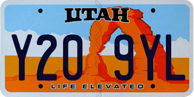 UT license plate Y209YL