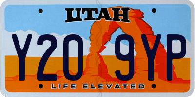 UT license plate Y209YP