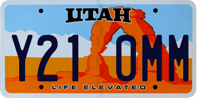 UT license plate Y210MM