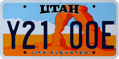 UT license plate Y210OE