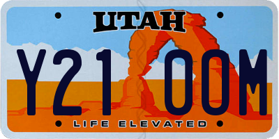 UT license plate Y210OM