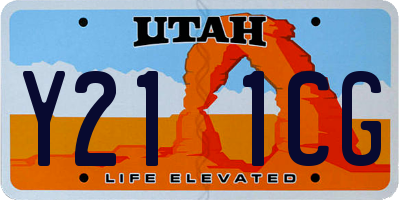 UT license plate Y211CG