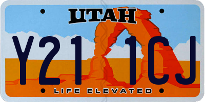 UT license plate Y211CJ