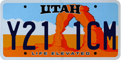 UT license plate Y211CM