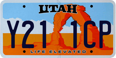 UT license plate Y211CP