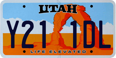 UT license plate Y211DL