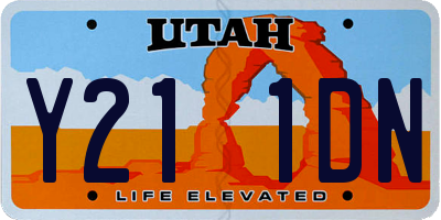 UT license plate Y211DN