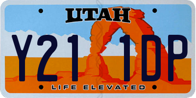 UT license plate Y211DP