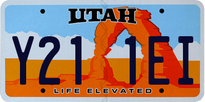 UT license plate Y211EI