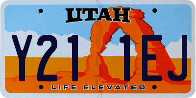 UT license plate Y211EJ