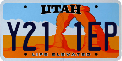 UT license plate Y211EP