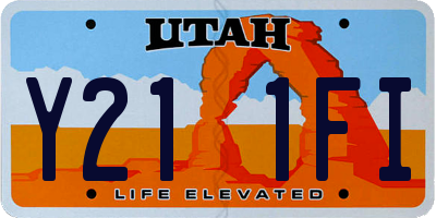 UT license plate Y211FI