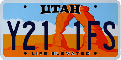 UT license plate Y211FS