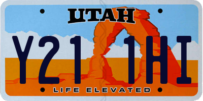 UT license plate Y211HI