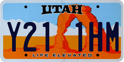 UT license plate Y211HM