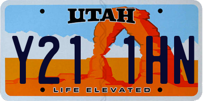 UT license plate Y211HN