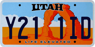 UT license plate Y211ID
