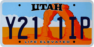 UT license plate Y211IP