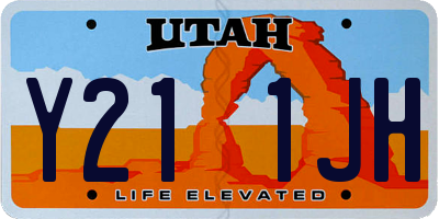 UT license plate Y211JH