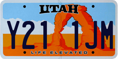UT license plate Y211JM