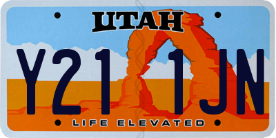 UT license plate Y211JN