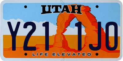 UT license plate Y211JO