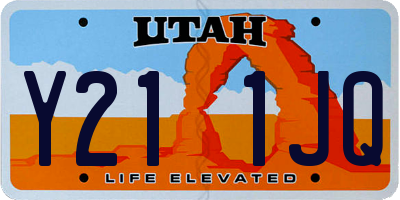 UT license plate Y211JQ