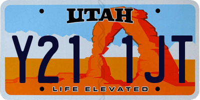 UT license plate Y211JT