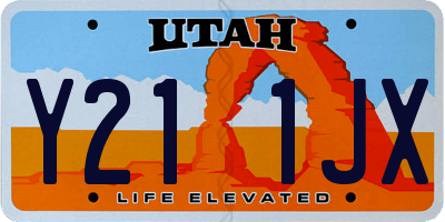 UT license plate Y211JX