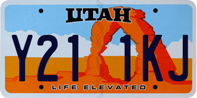 UT license plate Y211KJ