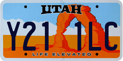 UT license plate Y211LC