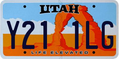 UT license plate Y211LG