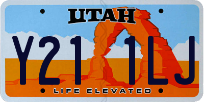 UT license plate Y211LJ