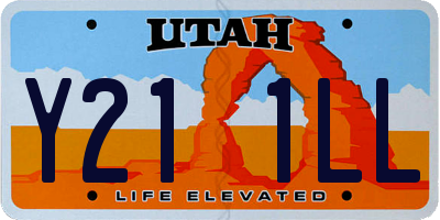 UT license plate Y211LL