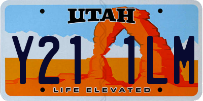 UT license plate Y211LM
