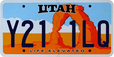 UT license plate Y211LQ