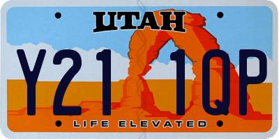 UT license plate Y211QP