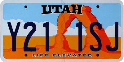 UT license plate Y211SJ
