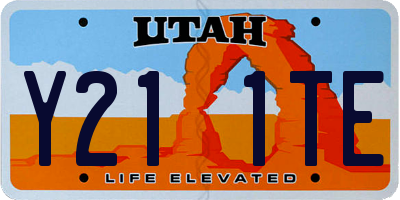 UT license plate Y211TE