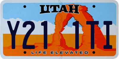 UT license plate Y211TI