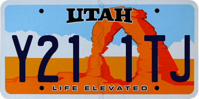 UT license plate Y211TJ