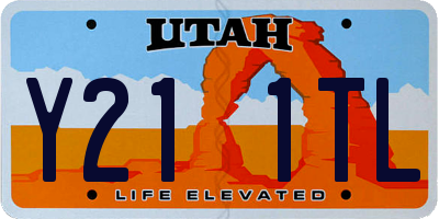 UT license plate Y211TL